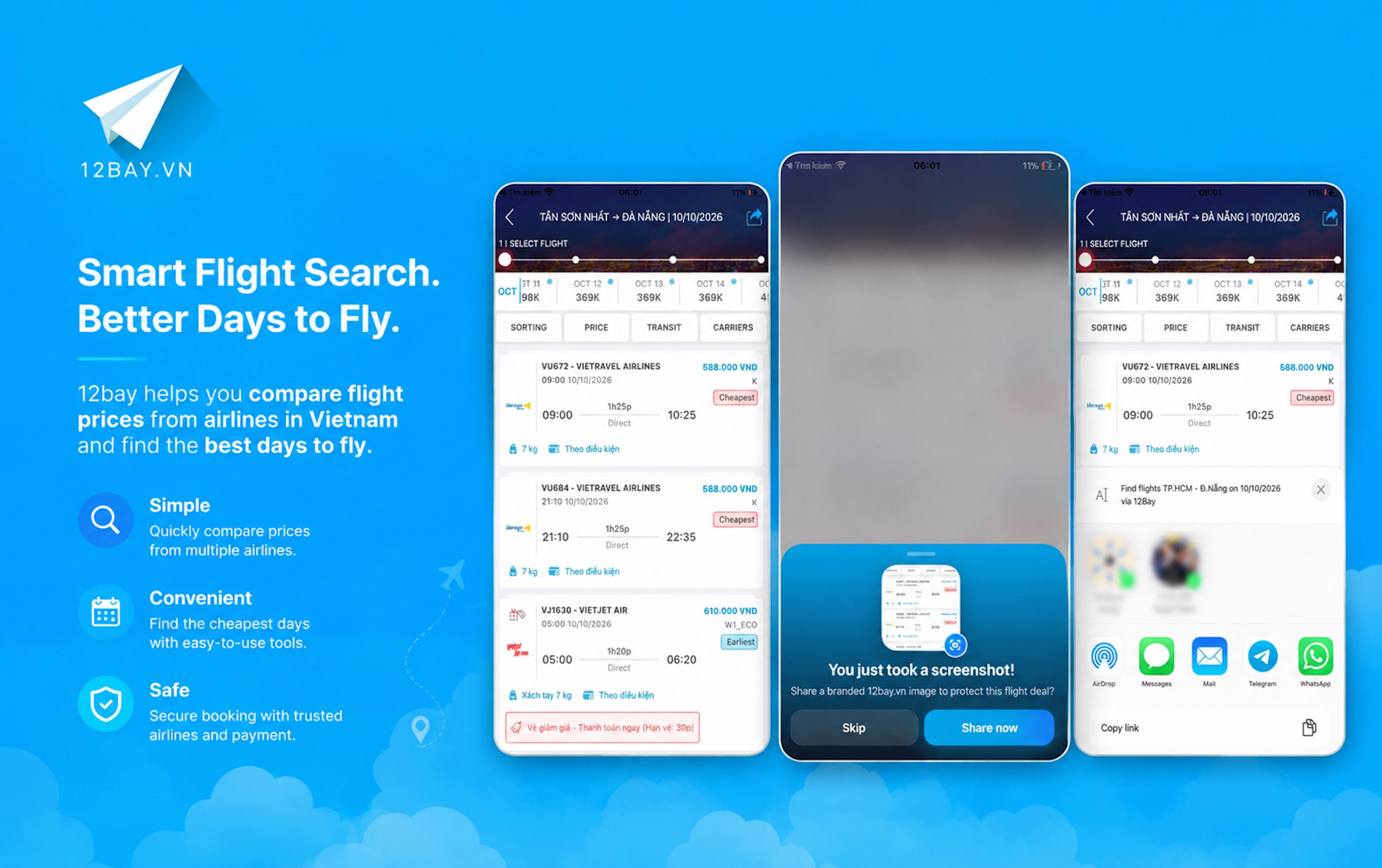 12Bay Flight Sharing and Screenshot Protection